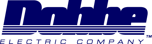 Logo designed for Dobbe Electric in California. This was the first logo we designed back in 1989 using a Macintosh computer.