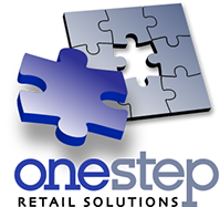 Logo created for OneStep Retail Solutions in California.