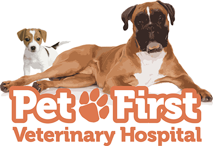 Pet First Veterinary Hospital logo designed by Design Strategies, Inc.