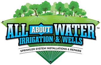Logo designed for All About Water Irrigation & Wells of Florida.