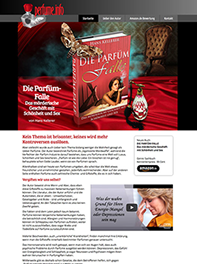 Web site design created for Hans Kellerer, and author in Germany, by Design Strategies, Inc.