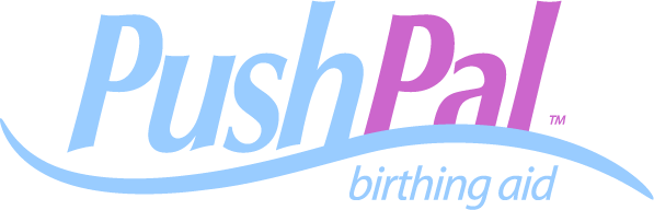 A product logo designed for PushPal, a birthing aid.