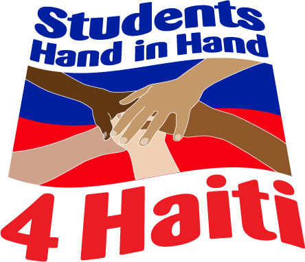 Logo design for Students Hand in Hand for Haiti, a student organization formed in New Jersey following the destruction in Haiti in 2013.